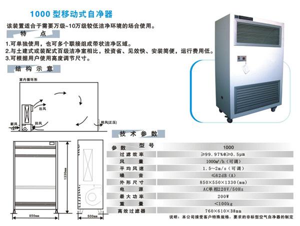 空氣自凈器技術參數(shù)及空氣自凈器工作原理